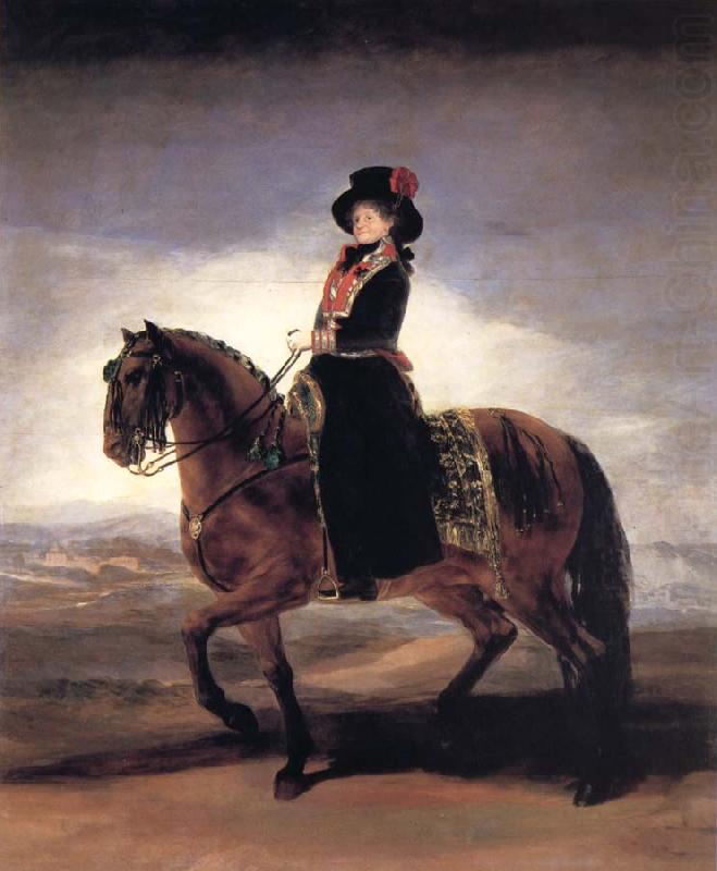Francisco Goya Maria Luisa on Horseback oil painting picture